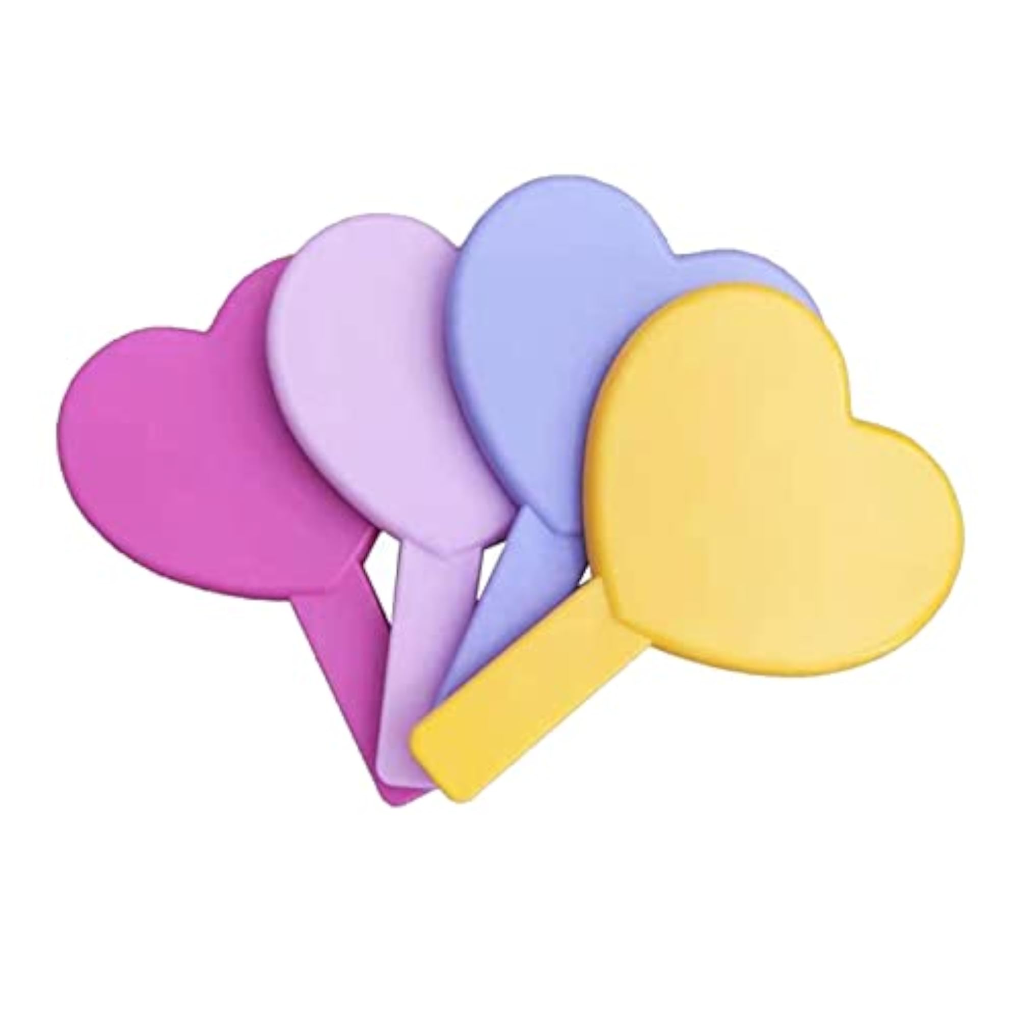 HEAVENGLOW Cute Heart Shaped Mirror, Pink Design