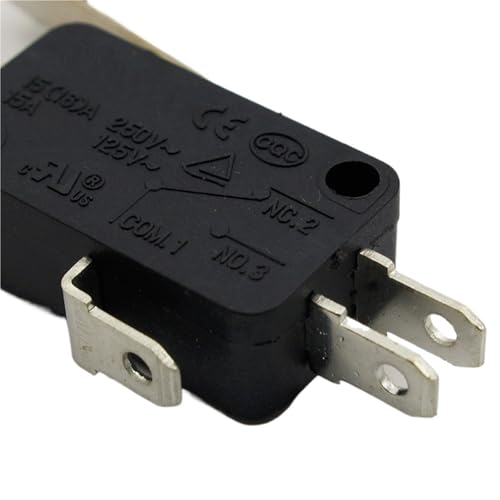 Interruptor de límite de palanca con rodillo NO NC en pack de 10 unidades para automatización 2