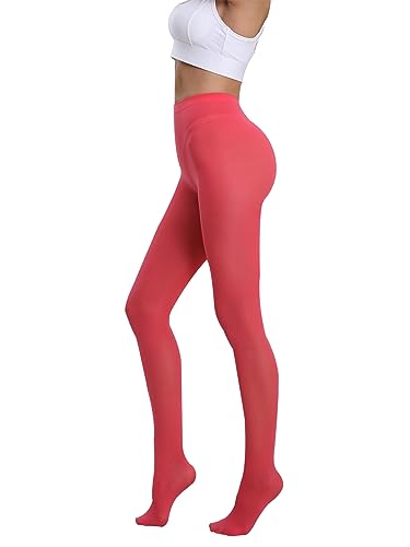 Image of SOUTHRO 80 Denier Opaque Tights for Women, High Waist Nylon Pantyhose | Soft Footed Nylon-Spandex, Tummy Control Waistband, Run-Resistant Reinforced Toe; for Office, Dress, Ballet & Winter