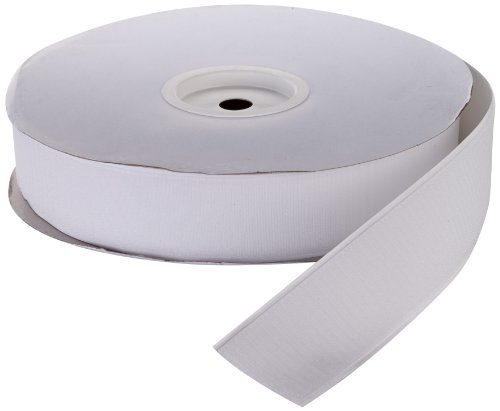 Mutual 152 Pressure Sensitive Hook Fastening Tape Roll, 25 yds Length x 4" Width, White