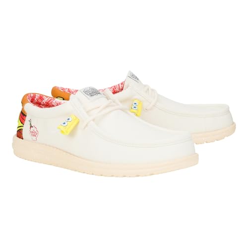 Image of HEYDUDE X Spongebob, Men's Slip-on Loafers, Comfortable & Light-Weight