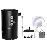 OVO Compact and Powerful Central Vacuum System, 550 Airwatts, Use with Disposable Bags ONLY, 18L or 4.75Gal + 30 ft Garage Accessory Kit Included