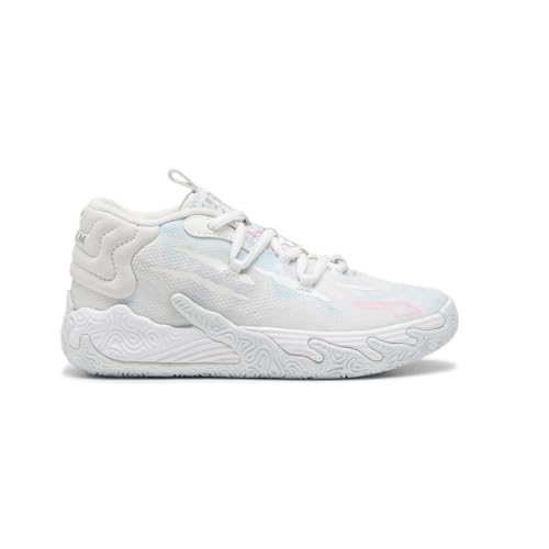PUMA Kids Girls Mb.03 Iridescent Basketball Sneakers Shoes - White - Size 11.5 M