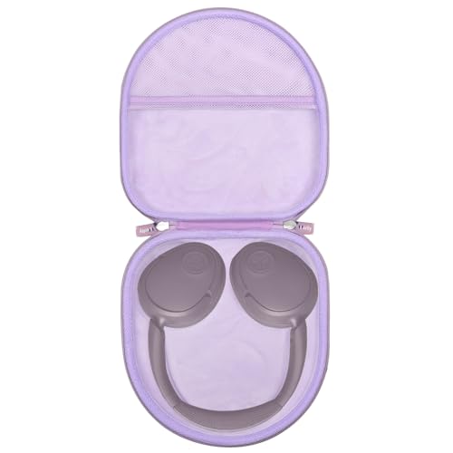 Headphones Case for JLab JBuds Lux ANC Wireless Headphones - Travel Storage Headphones Case (Mauve Purple)