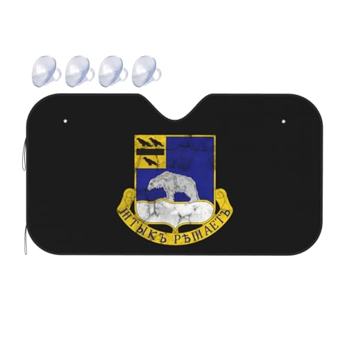 Pare-soleil voiture 339e Régiment d'infanterie US isolement thermique pour SUV et monospace