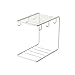 BESTONZON Soporte para tazas de café,ganchos para vasos de almacenamiento,portavasos,6 ganchos (blanco)