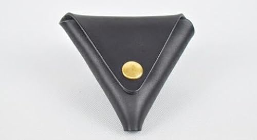 [minca] 栃木レザーの三角コインケース小 小銭入れ コンパクト 小さめ/Coin purse 01/ブラック 469[雑貨 ファッション 人気]