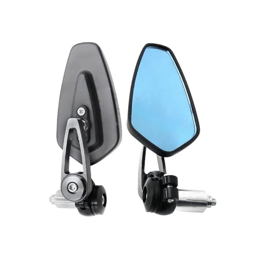 Espejo retrovisor giratorio 360 con cristal azul antideslumbrante para scooter