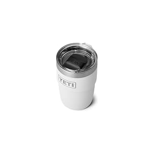 YETI Rambler 8 oz Stackable Cup, Stainless Steel, Vacuum Insulated Espresso Cup with MagSlider Lid