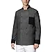 Chef Coat Men Outfit Cook Comfortable Kitchen,Restaurant,Hotel Button Closure Long Sleeve Chef Coat Men Women Camisas para Chef De Hombre Dark Gray