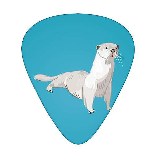 Otter Lot de 12 médiators tendance et durables dans une boîte pour ukulélé guitare électrique basse - Les Beatles, Paul McCartney, John Lennon, RIngo Starr, George Harrison Otter Lot de 12 médiators tendance et durables dans une boîte pour ukulélé guitare électrique basse