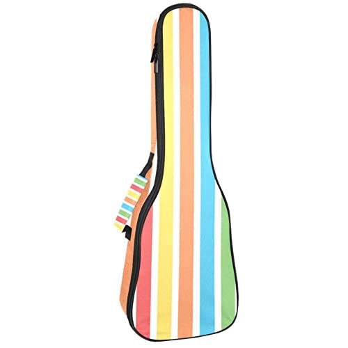 Sac rembourré pour ukulélé de concert à motifs colorés, le cadeau idéal