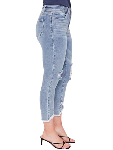Royalty For Me Womens Women's Vintage Tulip Hem Ankle Jean2