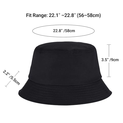 Sonnenhut für Damen aus 100% Baumwolle, Fischerhut in Einheitsgröße