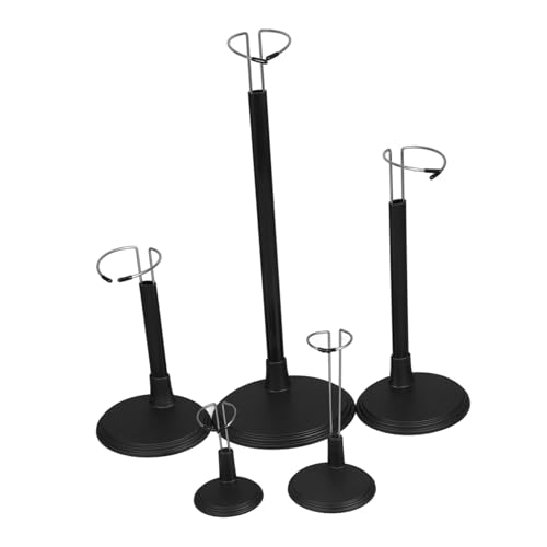 DRESSOOS 5 Piezas Soportes para Muñecas Ajustables Exhibición Estable para Figuras y Accesorios Base Resistente Diseño Minimalista para Casa de Muñecas