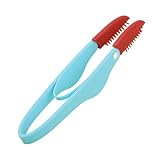 Generisch Tränenfleckenentferner-Kamm, Silikon-Bürstenkopf, Tränenfleckenentferner-Kamm für Haustiere mit rutschfestem Griff – Mehrzweck-Hundekamm, langlebiger Haustierkamm für Hund, Auge