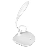 【Estructura flexible】 Con un diseño flexible giratorio de 360 grados, puede pararse en el escritorio o sujetar la mayoría de los muebles con su clip antideslizante. Se perfecciona para el uso de oficina, dormitorio, escuela y lectura.