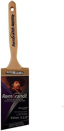 6422-2-1/2 2-1/2" Rembrandt Angle Sash Paint Brush - Polyester