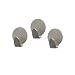 Spectrum Diversified Magnetic Medium Round Hooks, Set of 3, Brushed Nickel