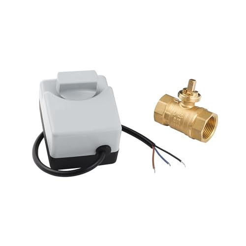 Válvula de bola motorizada eficiente DN15 con actuador eléctrico de 12-24V y doble vía de latón 5