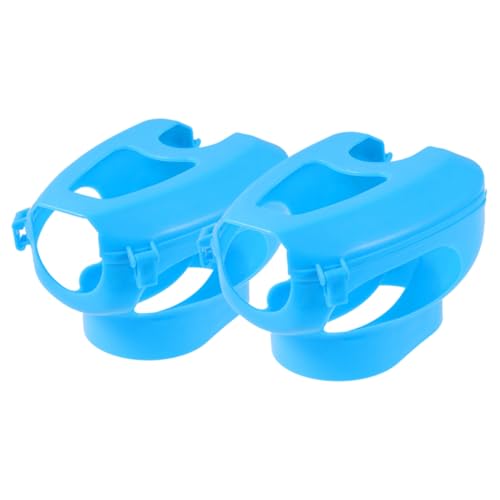 Garneck 2pcs Pigeon Retainer Birds Mounting Holder Outdoor Dove Frame Carrier Aviary Accessories Hanging Fixed Rack Poultry Feeder Pigeon Supplies Bird Medicines Device Sky-Blue