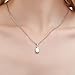 AILUOR Vintage Opal Pendant Necklace, Silver Plated Created Gemstone Oval White Opal Fashion Jewelry for Women Mother - Endless Love (Silver)