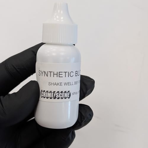Crime Scene Synthetic Blood: Fluoresces When Used with luminol, 1 Ounce