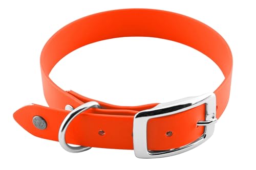 LENNIE 25mm breites Biothane Hunde-Halsband, Doppelstegschnalle, personalisiert mit Namen/Telefonnummer, schmutz-Wasser-abweisend
