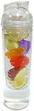 32oz Portable Leak Proof BPA Free Sport Fruit Fusion Infuser Water Bottle Mug (Clear)