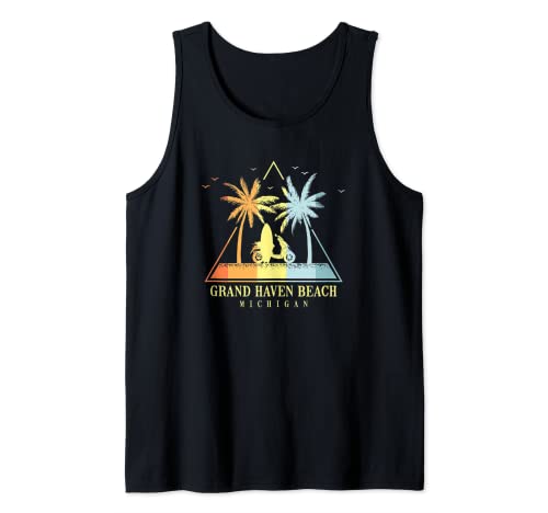 Tabla de surf Beach Grand Haven Beach Michigan Camiseta sin Mangas