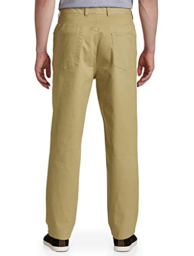 Harbor Bay by DXL Men's Big and Tall Continuous Comfort Pants Tigers Eye 54 x 302