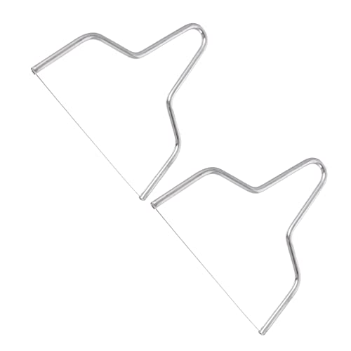 BRIGHTFUFU 2pcs Stainless Steel Cheese Slicers Ergonomic Handheld Wire Cutters for Easy Slicing of and Easy to Clean Kitchen Tools