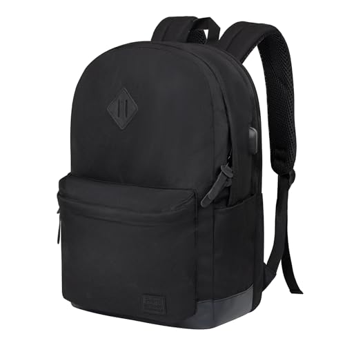 Image of Goloni Backpack for Men, Travel Laptop Backpack Fits 17.3 Inch Laptop, Large Work Business Backpack, Water Resistant, All Black