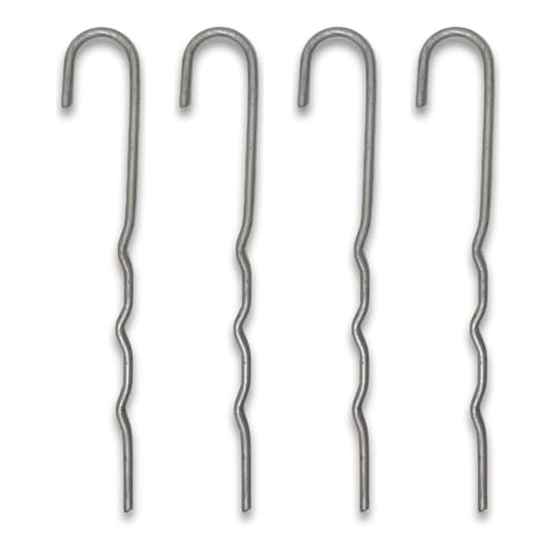 BATTING CAGES INC. BCI Batting Cage Stake Down Kit, Baseball and Softball Heavy Duty Metal Ground Anchor Set for Trapezoid Batting Cages Frames, 14 Pack, 55 ft