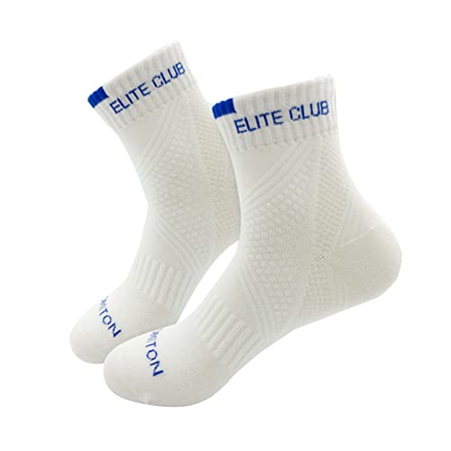 UNeedVog Chaussettes Athlétiques Blanches Masculines Amorties De Chaussettes À Tube Moyen Mèche En Cours Cover