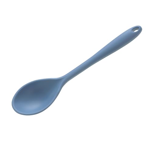 Wiltshire Silicone Serving Spoon, Cooking Spoon, Heat-Resistant Utensil, Non-Stick, Non-Scratch, Petrol Blue, 27x6.2x2.5cm