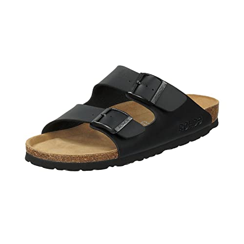 Rohde Herren, Männer, Sandalen,verbandschuhe,Therapie-Sandalen,Klett-Hausschuhe,SCHWARZ,44 EU / 9.5 UK