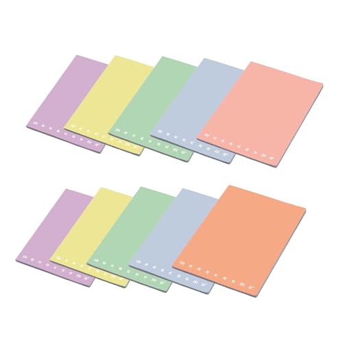 Pigna Monocromo Pastel 02298900C, Quaderno formato A4, Rigatura 0C, righe per 4° e 5° elementare, Carta 80g/mq, Pacco da 10 Pezzi