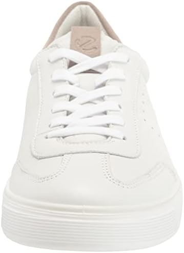 ECCO Men's Street Tray Tennis Sneaker, White/Moon Rock, 11-11.5 | Image 1