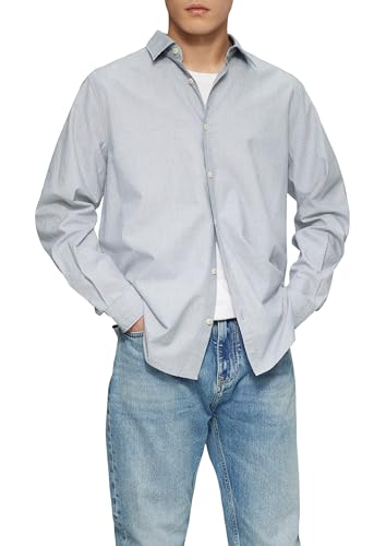 s.Oliver Regular Fit: Baumwollhemd mit Strukturmuster