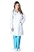 Natural Uniforms Womens 41 Inch Lab Coat (Large, White)