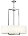 Hinkley Lighting 3204 3 Light 1 Tier Drum Chandelier from the Hampton Collection, Antique Nickel