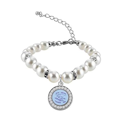 SEIRAA Zeta Amicae Pearl Bracelet Sisters Jewelry Greek Sorority Jewelry for Sisterhood (Zeta Amicae Pearl Bracelet) Cover