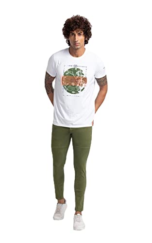 Image of Spykar Men's Mid Rise Slim Trousers