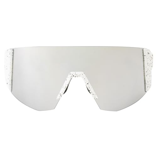 Global Vision Astro Cycling Motorcycle Safety Sunglasses ANSI White Frame w/Flash Mirror Lens2