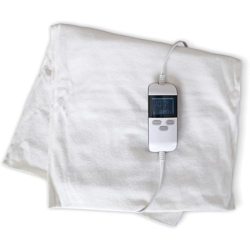Professional Grade Heating Pad with Automatic Moist Heat by ThermoRelief, Extra HOT Heating for Deep Penetrating Heat - 2nd Gen Version (King Size Digital - 26' by 14')
