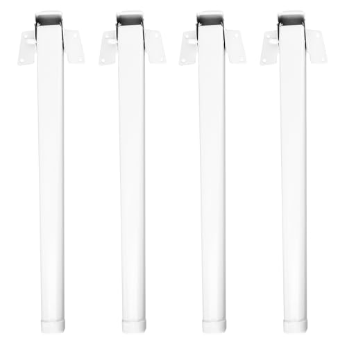 COHEALI 4 Patas Metálicas Plegables para Mesa de Cama de 28 Cm, Repuesto para Muebles Plegables, Accesorio Resistente para Mesa Portátil y Escritorio, Fácil Instalación, Superficie Lisa