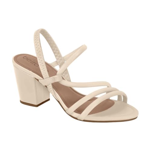 Sandália Feminina Beira Rio Salto Blocado Off White 39