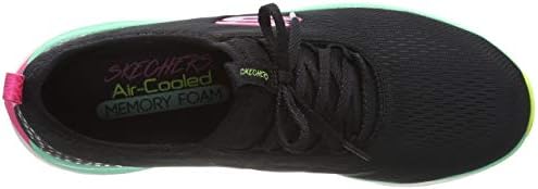 Skechers Women's Low-Top Trainers, Black Black Mesh Multi Trim Bkmt, 8.5 | Image 4