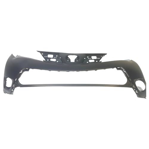 Image of FitParts Compatible with Toyota RAV4 2013-2015 Front Upper Bumper Cover | Primed, Without Parking Sensor Holes, Ready to Paint, OEM 521190R911, TO1014101